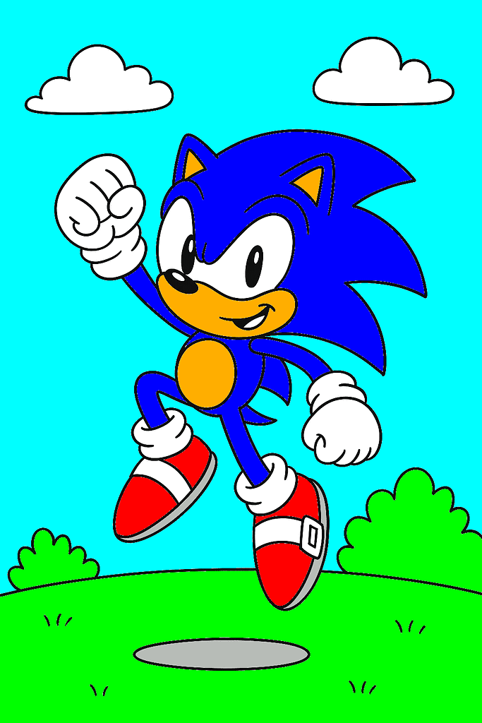 sonic coloring pages