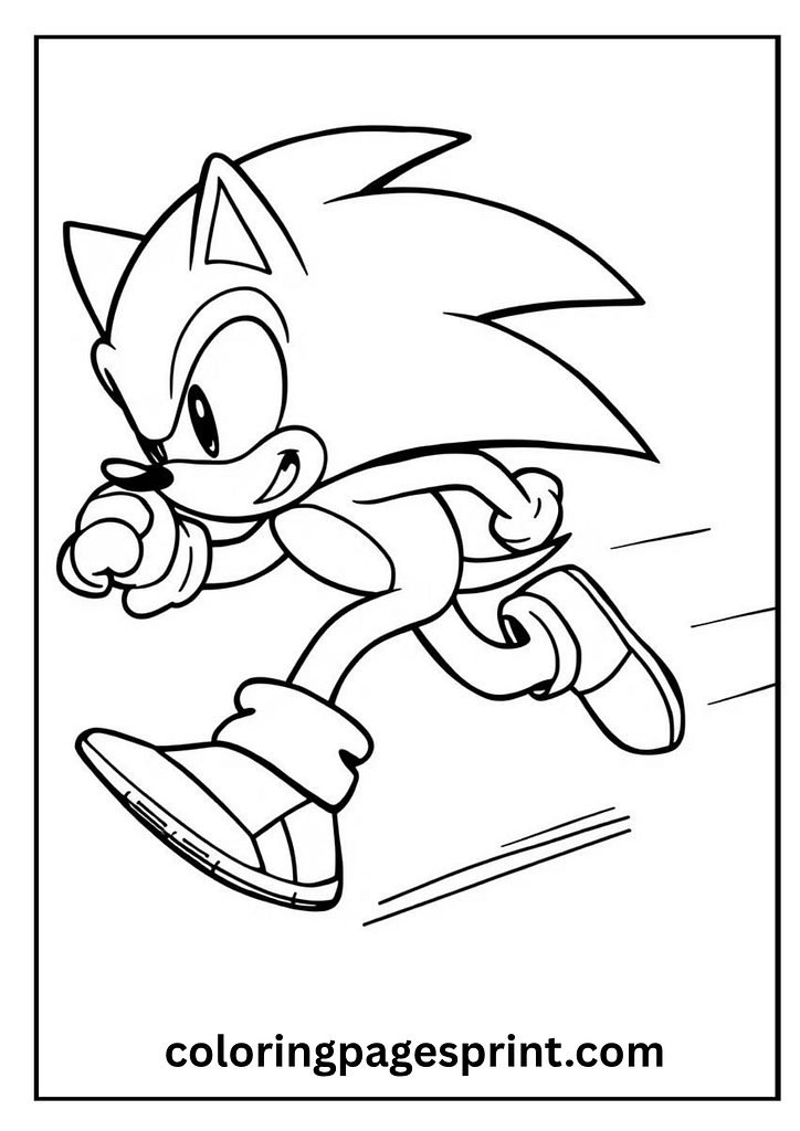 Sonic the Hedgehog coloring pages pdf printable