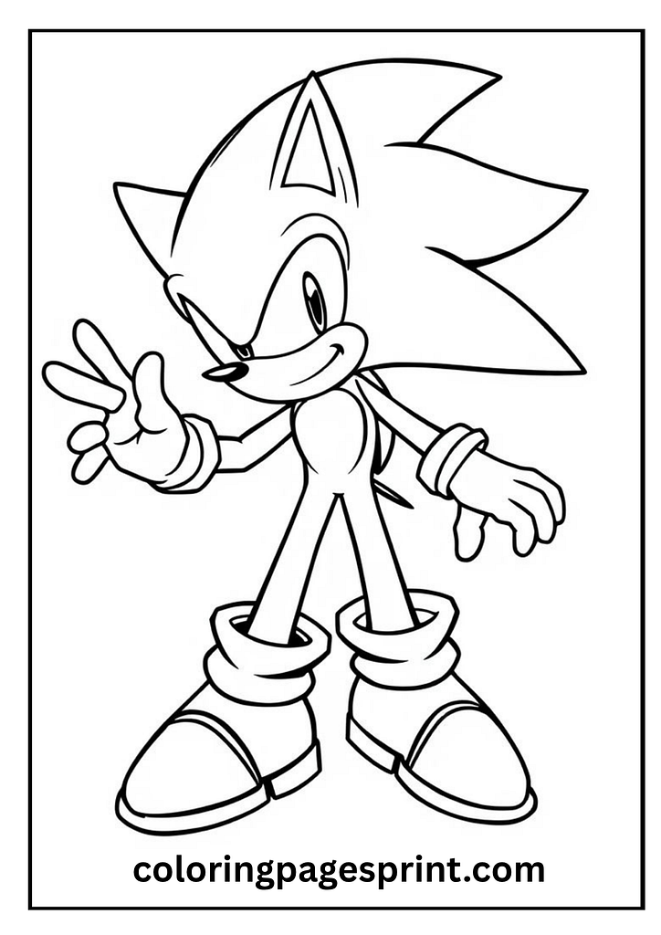 new sonic coloring pages pdf for kids