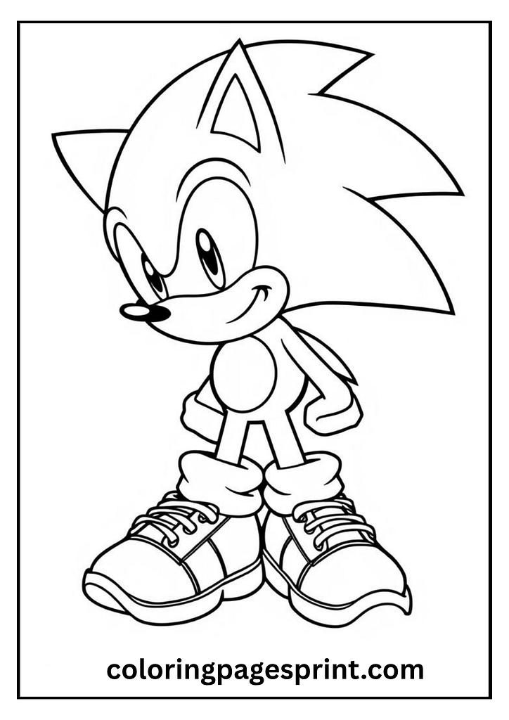 dark sonic coloring pages