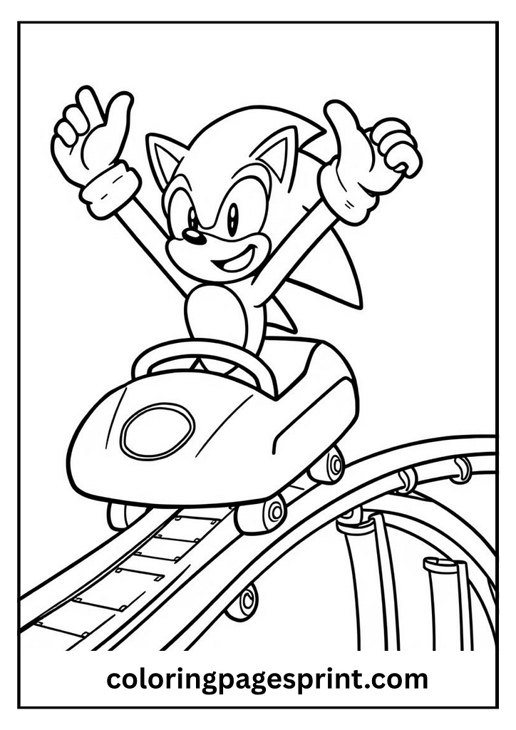 free sonic coloring pages printable for kids and toddlers