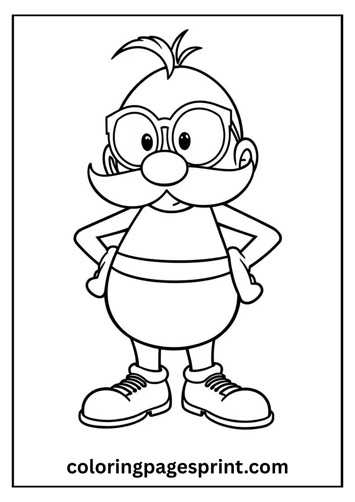 dr eggman coloring page