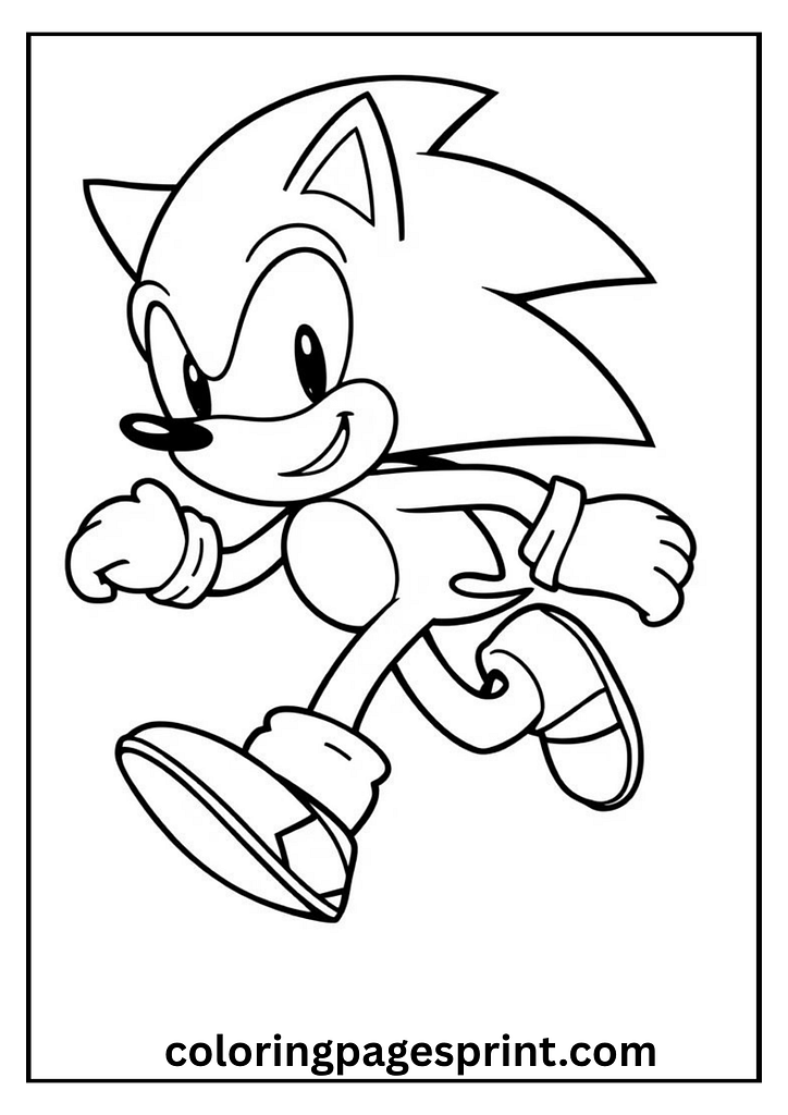 sonic the hedgehog coloring pages