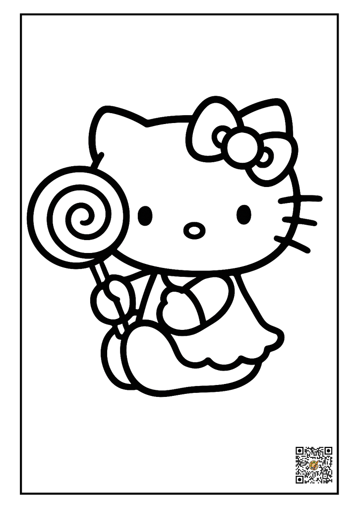hello kitty with lollypop