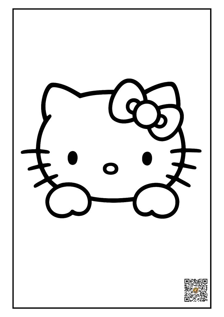 hello kitty coloring page
