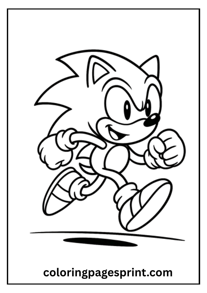 free sonic colouring sheets pdf for kids