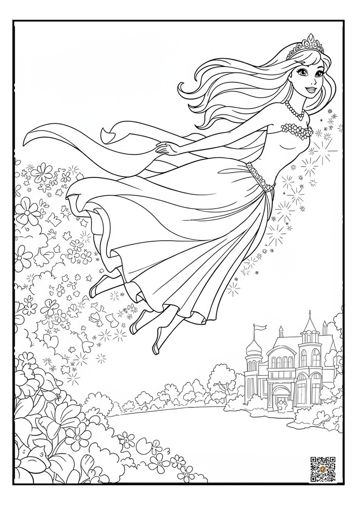 Barbie fairy with wings and a magic wand