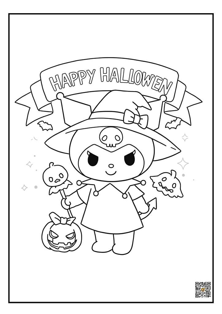 Free Kuromi coloring page pdf printable