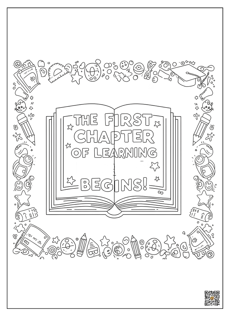 First day of school coloring pages