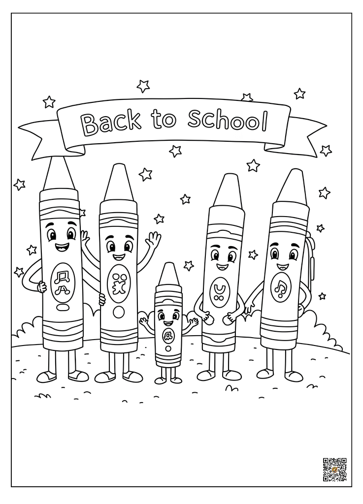 First day of school coloring pages