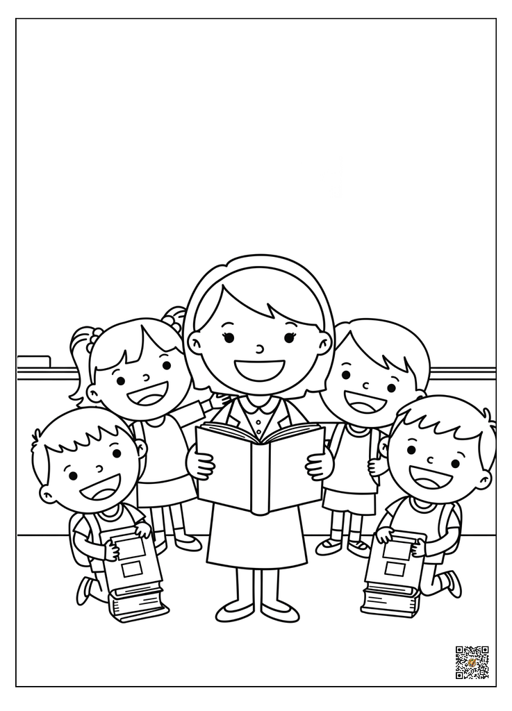 First day of school coloring pages
