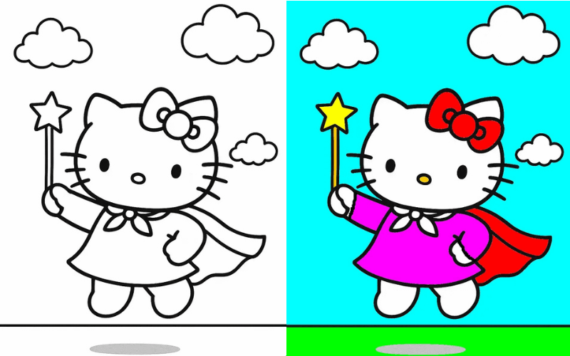 hello kitty coloring pages