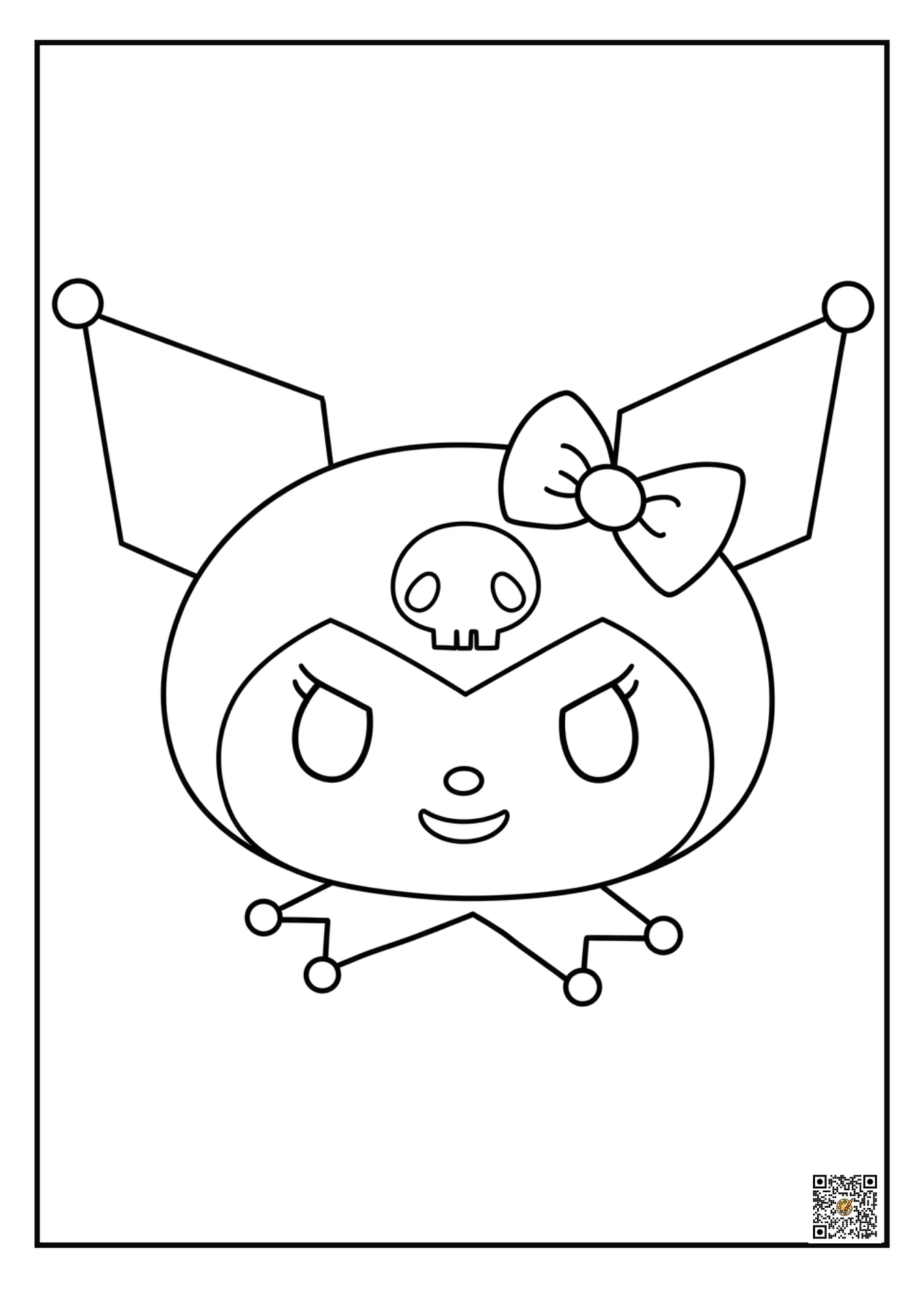 Kuromi coloring pages