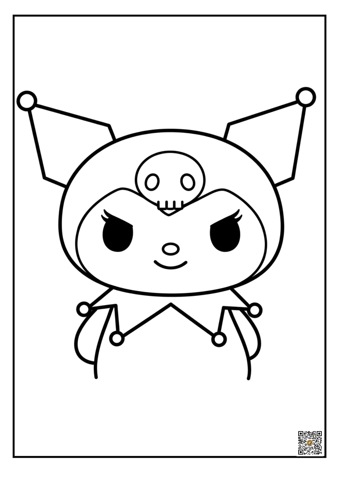 super Kuromi coloring pages